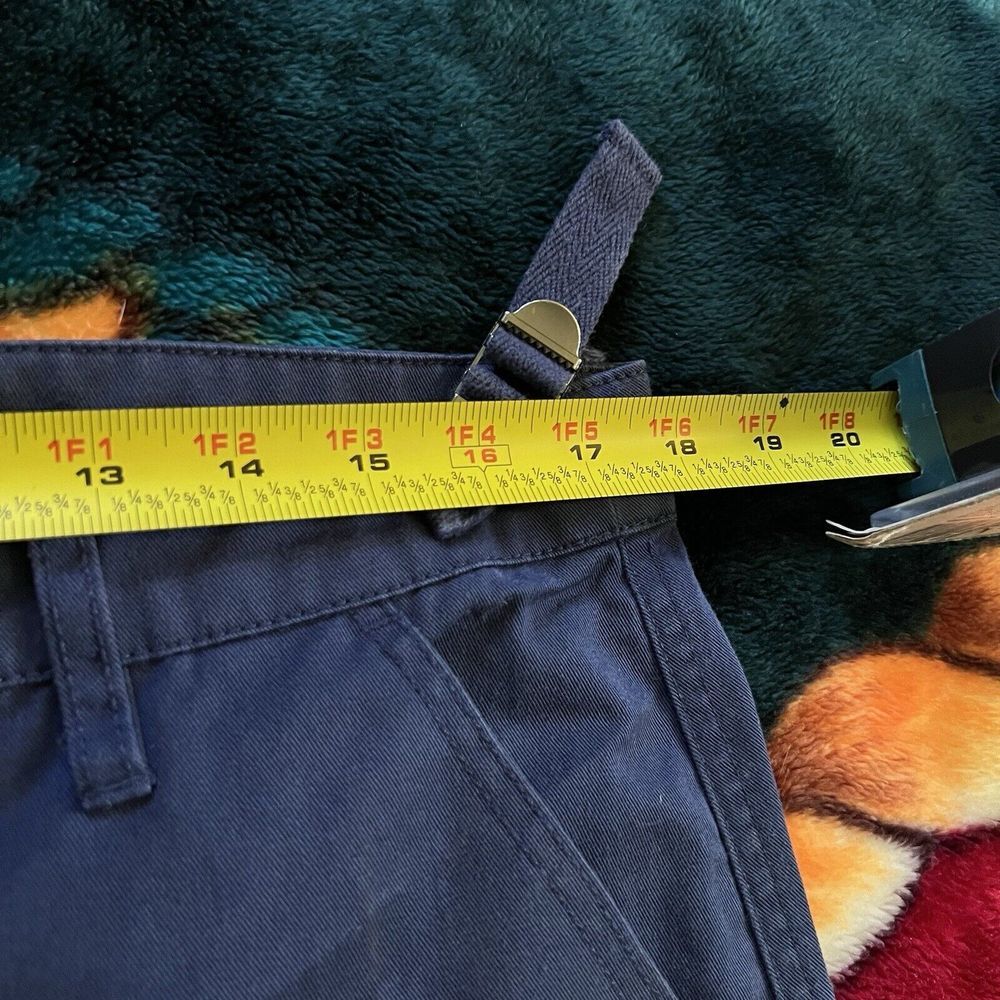 Men's Blue Cargo Pants - Picture 7 of 10